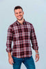 CAMISA SCOTLAND RED SLIM BUTTON