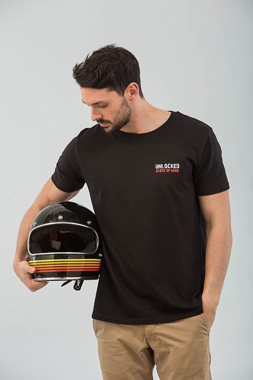 CAMISETA RIDING IS A STATE OF MIND NEGRO