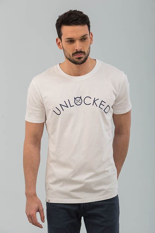 CAMISETA UNLOCKED BLANCO