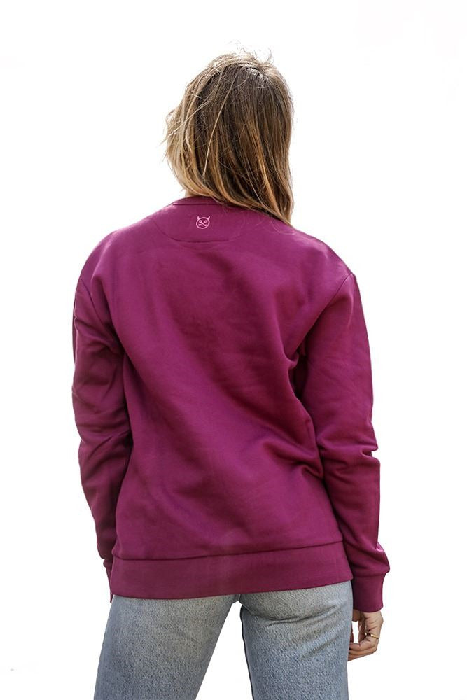 SUDADERA KOALA WOMAN MAGENTA OVERSIZE unlockedstore.es